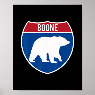Boone North Carolina Nc Interstate Highway Straße Poster