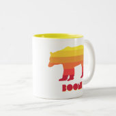 Boone North Carolina Rainbow Bear Zweifarbige Tasse (VorderseiteRechts)