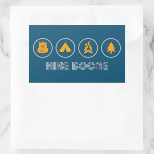 Boone North Carolina Rechteckiger Aufkleber (Tasche)