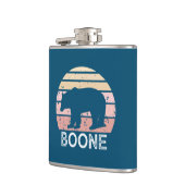 Boone North Carolina Retro Bear Flachmann (Links)