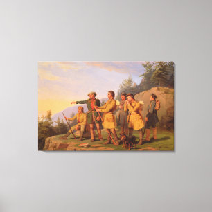 Boones erste Ansicht von Kentucky Leinwanddruck