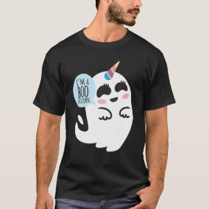 Boonicorn Boo Geist Einhorn Süß Lustige Halloween T-Shirt