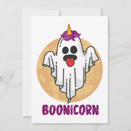 Boonicorn | Halloween Einladung (Vorderseite)