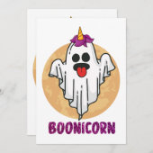 Boonicorn | Halloween Einladung (Vorne/Hinten)
