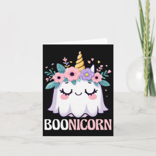 Boonicorn Unicorn Ghost Halloween Männer Frauen Ki Karte