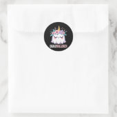 Boonicorn Unicorn Runder Aufkleber (Tasche)