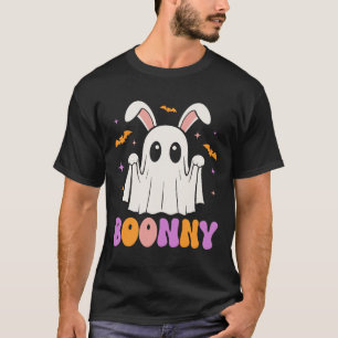 Boonny Niedlich Bunny Ghost Halloween Männer Fraue T-Shirt