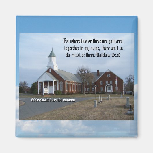 BOONVILLE BAPTIST CHURCH MAGNET (Vorne)