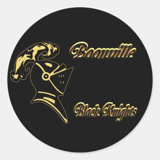 Boonville Black Knight-Sticker-1 Runder Aufkleber (Vorderseite)