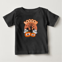 BOOO Kürbis-Geist-Halloween-T-Shirt