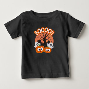 BOOO Kürbis-Geist-Halloween-T-Shirt Baby T-shirt
