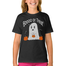 Booo oder Süßigkeiten Süßes Halloween-Design