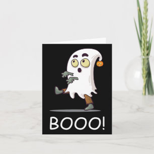 Booo! Spirit Ghost Hour Haunting Halloween Fun Karte