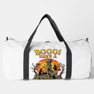 Booo Spooktakuläres Halloween Hexen Kessel Schloss Duffle Bag