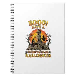 Booo Spooktakuläres Halloween-Hexen-Kessel-Schloss Notizblock