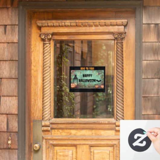 Booo to you Halloween Window Cloning Fensteraufkleber (Haustür)