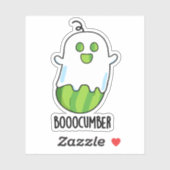 Booocumber Funny Ghost Cucumber Pub Aufkleber (Blatt)