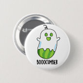 Booocumber Funny Ghost Cucumber Pub Button (Vorne & Hinten)