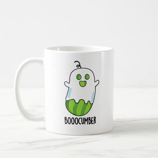 Booocumber Funny Ghost Cucumber Pub Kaffeetasse (Links)