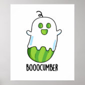 Booocumber Funny Ghost Cucumber Pub Poster (Vorne)