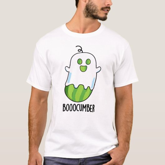 Booocumber Funny Ghost Cucumber Pub T-Shirt (Vorderseite)