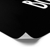 Booocumber Funny Ghost Cucumber Pun Dark BG Poster (Ecke)