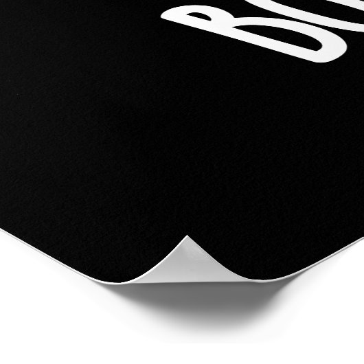 Booocumber Funny Ghost Cucumber Pun Dark BG Poster (Ecke)