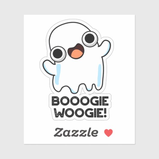 Booogie Woogie Funny Music Ghost Pub Aufkleber (Blatt)