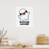 Booogie Woogie Funny Music Ghost Pub Poster (Küche)