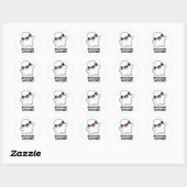 Booogie Woogie Funny Music Ghost Pub Runder Aufkleber (Blatt)