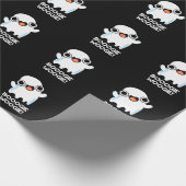 Booogie Woogie Funny Music Ghost Pun Dark BG Geschenkpapier (Ecke)
