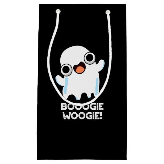 Booogie Woogie Funny Music Ghost Pun Dark BG Kleine Geschenktüte (Vorderseite)