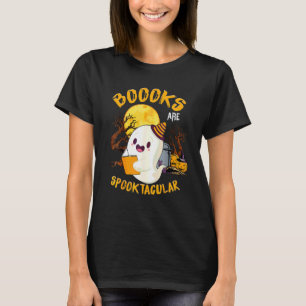 Boooks Gespenst Halloween Lehrer Buch Bibliothek L T-Shirt