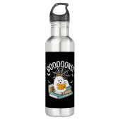 Boooks Ghost Read Books Halloween Funny Reading Edelstahlflasche (Vorderseite)