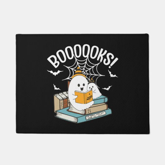 Boooks Ghost Read Books Halloween Funny Reading Fußmatte (Vorderseite)