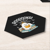 Boooks Ghost Read Books Halloween Funny Reading Untersetzer (angewinkelt)