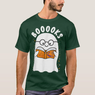 Boooks Niedlich Ghost Book Reading Halloween Teach T-Shirt