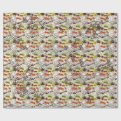 Booom Military Gear Wrapping Paper Geschenkpapier (Flach)