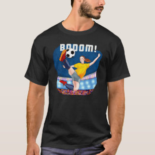 Booom Profi-Fußball tritt den Ball Creati T-Shirt