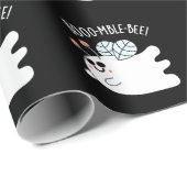 Booomble Bee Funny Ghost Bee Pun Dark BG Geschenkpapier (Rolleneckpunkt)