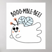 Booomble Bee Funny Ghost Bee Pun Poster (Vorne)