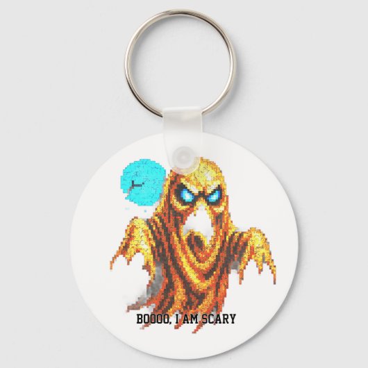 Boooo Ich bin Beängstigend Schlüsselanhänger (Vorderseite)