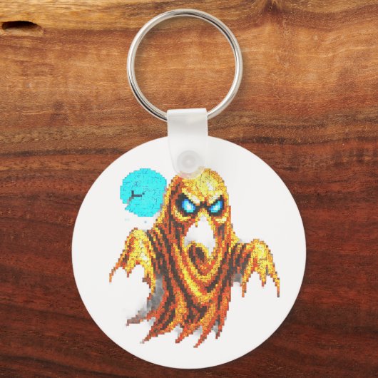 Boooo Ich bin Beängstigend Schlüsselanhänger (Rückseite)