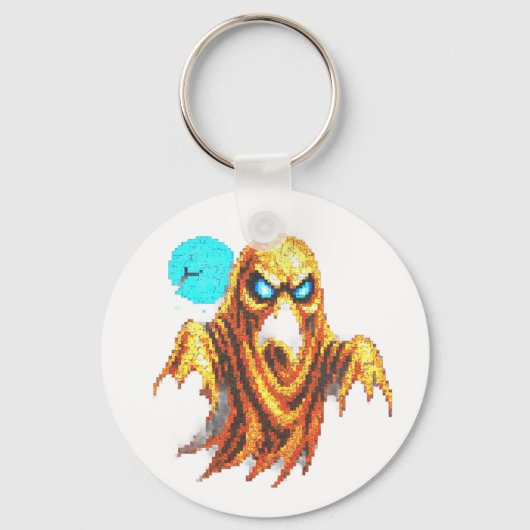 Boooo Ich bin Beängstigend Schlüsselanhänger (Rückseite)