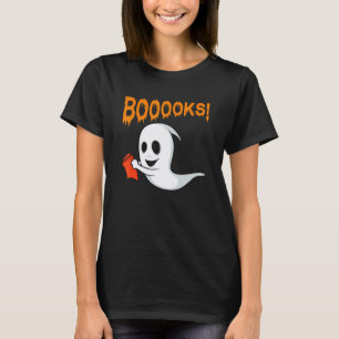 Booooks Geisterbuch Lesebuch Boo Halloween Bibliot T-Shirt