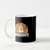 Booooks Ghost Boo Lesen Bücher Bibliothek Geschenk Kaffeetasse (Links)