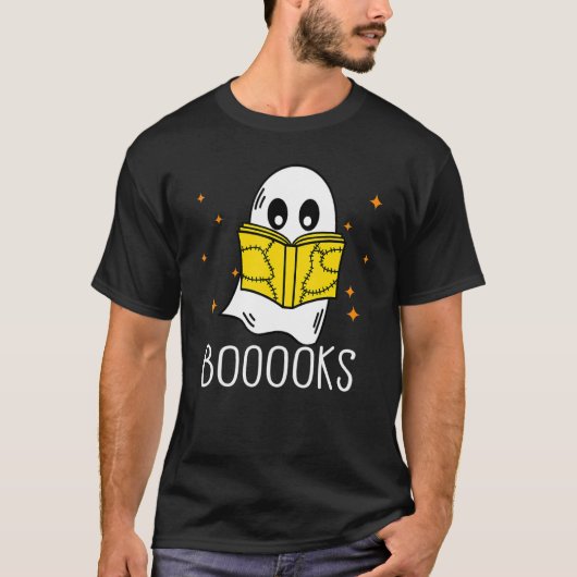 Booooks Ghost Boo Read Books Library  teacher book T-Shirt (Vorderseite)