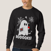 Booooks Ghost Teacher Halloween Sweatshirt (Vorderseite)