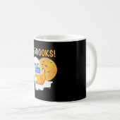 Booooks Halloween Ghost reading books and wearing Kaffeetasse (VorderseiteRechts)