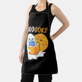 Booooks Halloween Ghost reading books and wearing Schürze (InSitu)